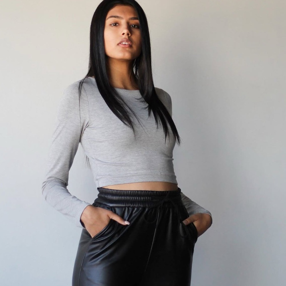 Emmy Deveaux Long Sleeved Crop Top